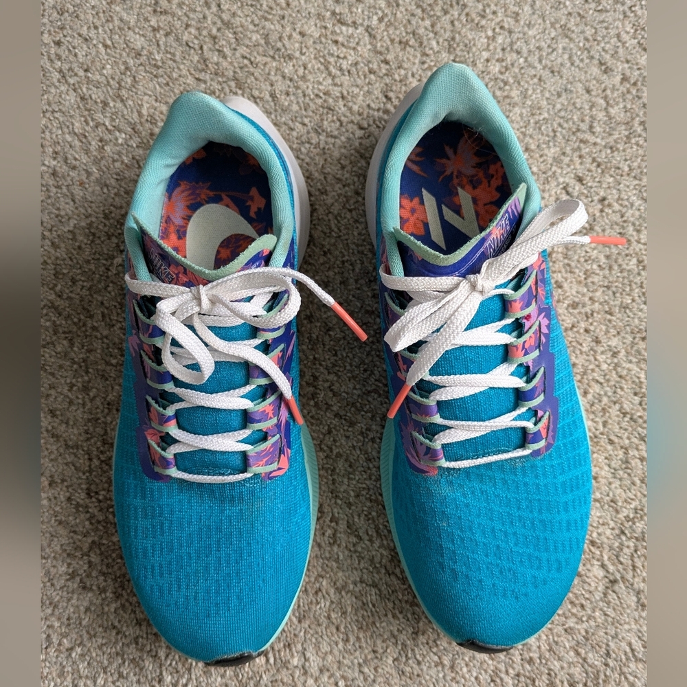 Nike Air Zoom Pegasus Shoes DH3051 Aquamarine Tropical Womens 6.5 Fast Ship